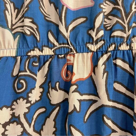 Knox Rose Blue Floral Print Short Sleeve Wrap Dress- Size XS - Picture 11 of 13